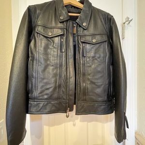 Harley Davidson Leather Ladies Jacket XL W/ Removable Liner Excellent Condition